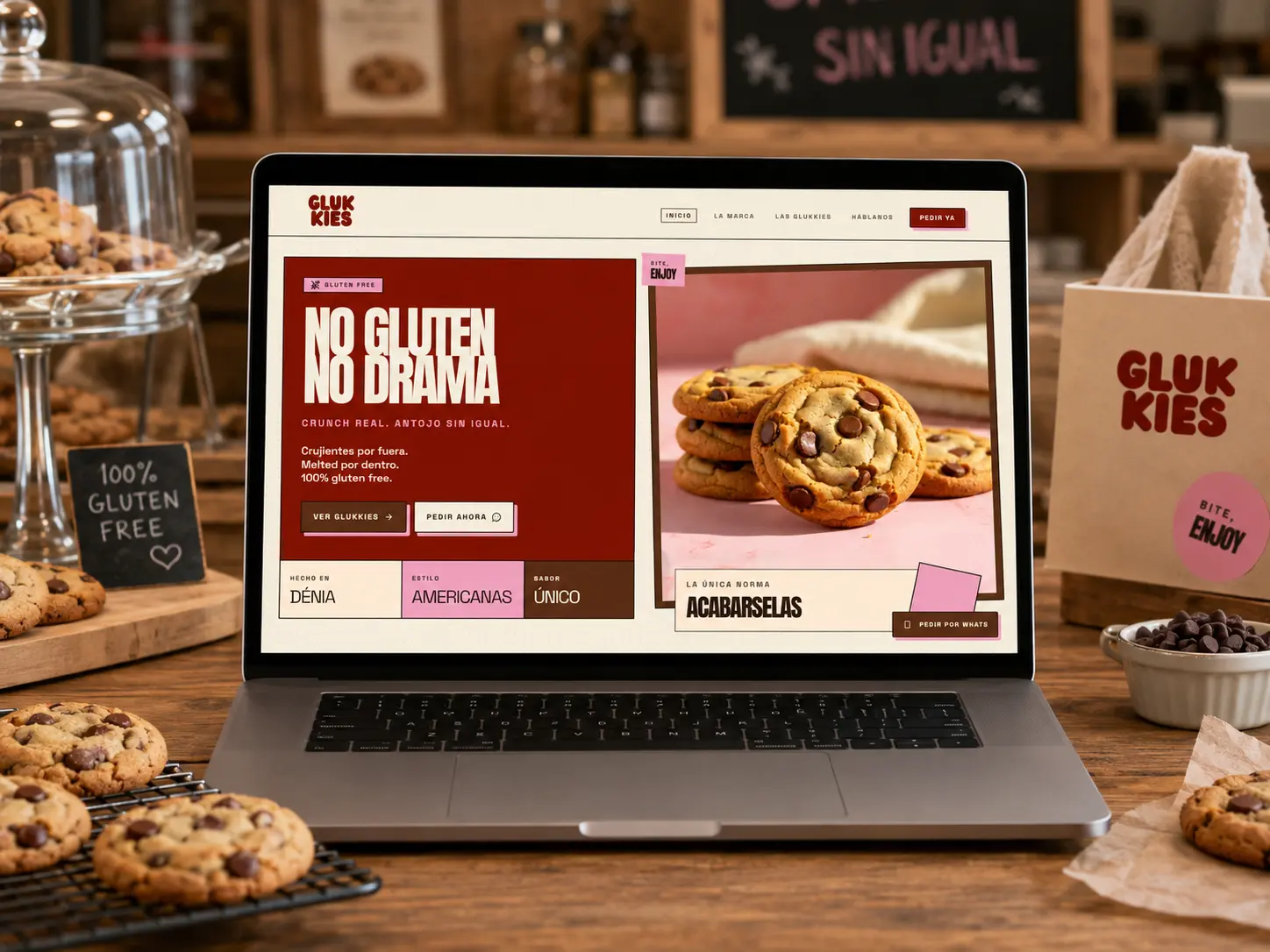 Mockup de Glukkies